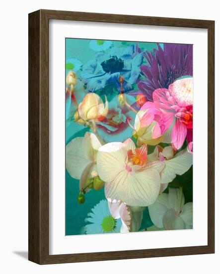 Photomontage of Flowers in Water-Alaya Gadeh-Framed Photographic Print