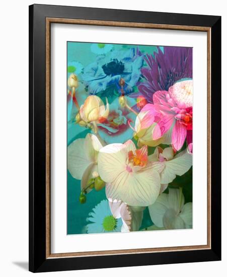 Photomontage of Flowers in Water-Alaya Gadeh-Framed Photographic Print