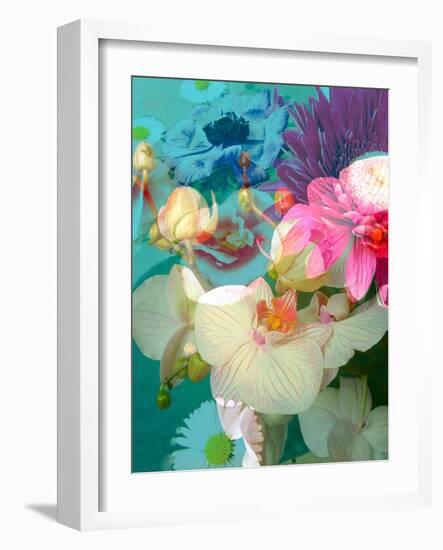 Photomontage of Flowers in Water-Alaya Gadeh-Framed Photographic Print