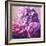 Photomontage of Hyacinths Blossoms and Textures in Pink, Lilacs and Brown Tones-Alaya Gadeh-Framed Photographic Print