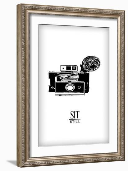 Photoshoot II (Sit Still)-Hugo Edwins-Framed Art Print