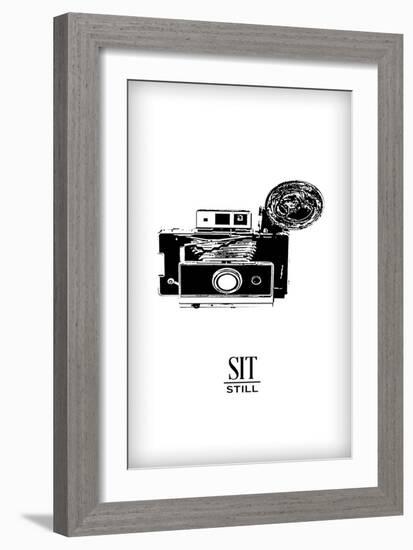 Photoshoot II (Sit Still)-Hugo Edwins-Framed Art Print