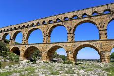 Roman Aqueduct Pont Du Gard-photosimysia-Framed Photographic Print