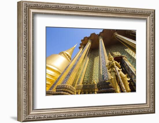 Phra Mondop (the library) and Phra Sri Rattana Chedi, Wat Phra Kaew (Temple of the Emerald Buddha),-Jon Arnold-Framed Photographic Print