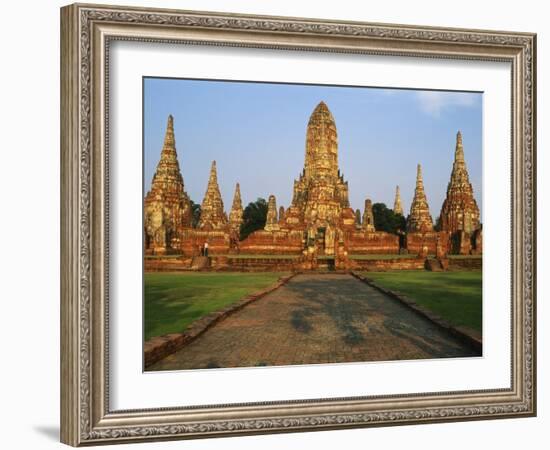 Phra Nakhon Si Ayutthaya, Wat Chai Wattanaram, Thailand-Bruno Morandi-Framed Photographic Print