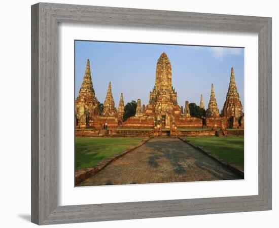 Phra Nakhon Si Ayutthaya, Wat Chai Wattanaram, Thailand-Bruno Morandi-Framed Photographic Print