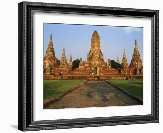 Phra Nakhon Si Ayutthaya, Wat Chai Wattanaram, Thailand-Bruno Morandi-Framed Photographic Print