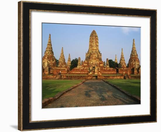 Phra Nakhon Si Ayutthaya, Wat Chai Wattanaram, Thailand-Bruno Morandi-Framed Photographic Print