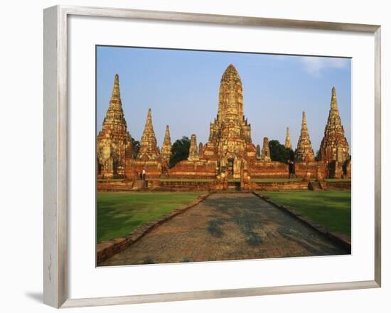 Phra Nakhon Si Ayutthaya, Wat Chai Wattanaram, Thailand-Bruno Morandi-Framed Photographic Print