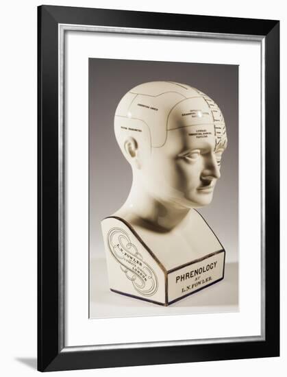 Phrenology, Bust, 1860-Lorenzo Niles Fowler-Framed Giclee Print