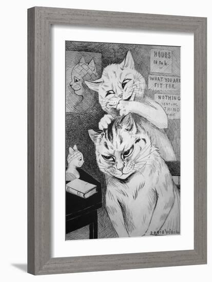 Phrenology, C.1911-Louis Wain-Framed Giclee Print