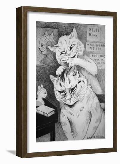 Phrenology, C.1911-Louis Wain-Framed Giclee Print