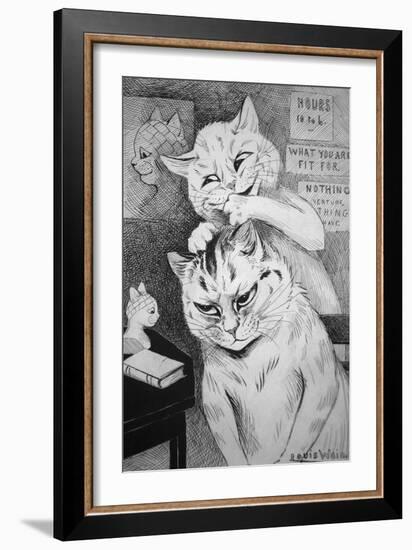 Phrenology, C.1911-Louis Wain-Framed Giclee Print