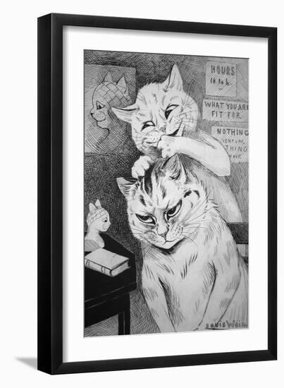 Phrenology, C.1911-Louis Wain-Framed Giclee Print