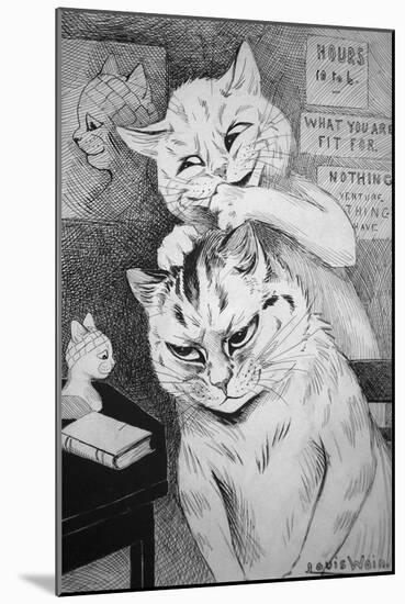 Phrenology, C.1911-Louis Wain-Mounted Giclee Print