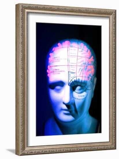 Phrenology Model-PASIEKA-Framed Photographic Print