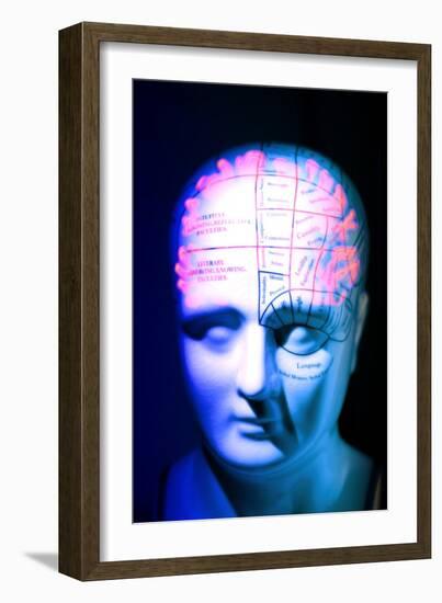 Phrenology Model-PASIEKA-Framed Photographic Print