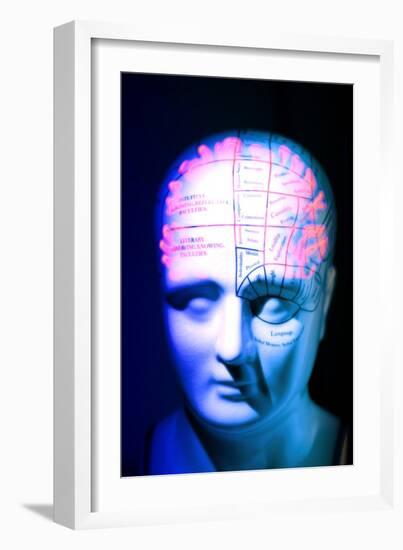 Phrenology Model-PASIEKA-Framed Photographic Print