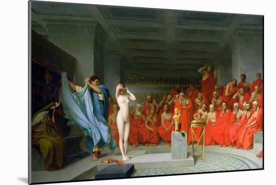 Phryne in Front the Areopage, 1861 (Oil on Canvas)-Jean Leon Gerome-Mounted Giclee Print