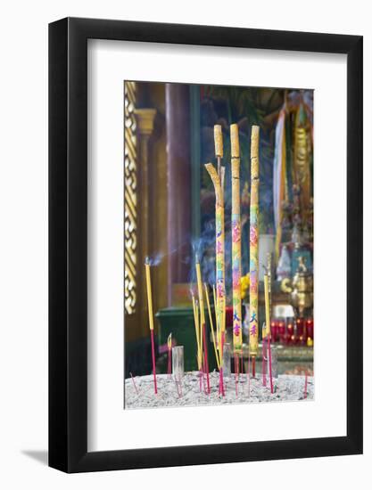 Phuoc an Hoi Quan Pagoda, Cholon, Ho Chi Minh City, Vietnam, Indochina, Southeast Asia, Asia-Ian Trower-Framed Photographic Print