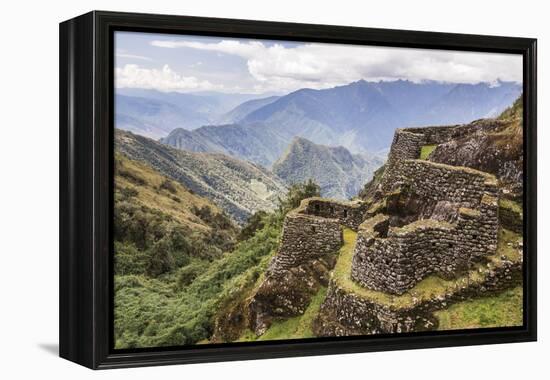 Phuyupatamarca Inca Ruins on Inca Trail Trek Day 3, Cusco Region, Peru, South America-Matthew Williams-Ellis-Framed Premier Image Canvas