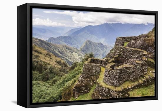 Phuyupatamarca Inca Ruins on Inca Trail Trek Day 3, Cusco Region, Peru, South America-Matthew Williams-Ellis-Framed Premier Image Canvas