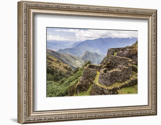 Phuyupatamarca Inca Ruins on Inca Trail Trek Day 3, Cusco Region, Peru, South America-Matthew Williams-Ellis-Framed Photographic Print