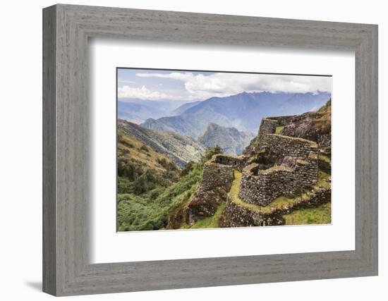 Phuyupatamarca Inca Ruins on Inca Trail Trek Day 3, Cusco Region, Peru, South America-Matthew Williams-Ellis-Framed Photographic Print