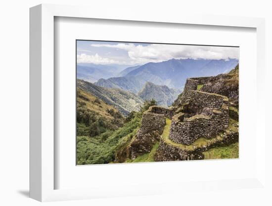 Phuyupatamarca Inca Ruins on Inca Trail Trek Day 3, Cusco Region, Peru, South America-Matthew Williams-Ellis-Framed Photographic Print