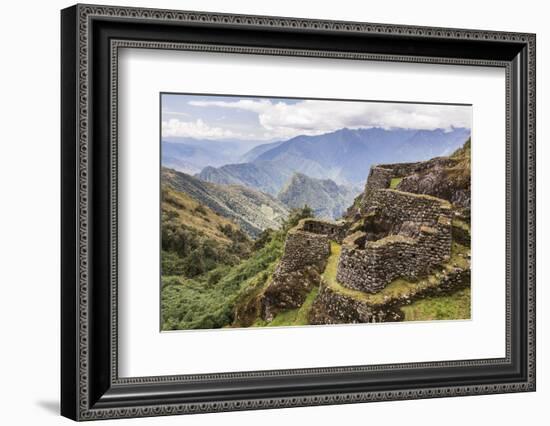 Phuyupatamarca Inca Ruins on Inca Trail Trek Day 3, Cusco Region, Peru, South America-Matthew Williams-Ellis-Framed Photographic Print