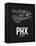 PHX Phoenix Airport Black-NaxArt-Framed Stretched Canvas