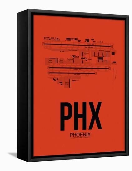 PHX Phoenix Airport Orange-NaxArt-Framed Stretched Canvas