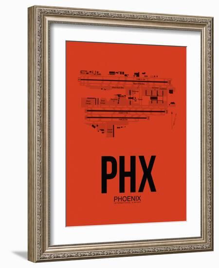 PHX Phoenix Airport Orange-NaxArt-Framed Art Print