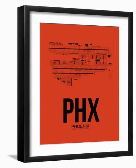 PHX Phoenix Airport Orange-NaxArt-Framed Art Print