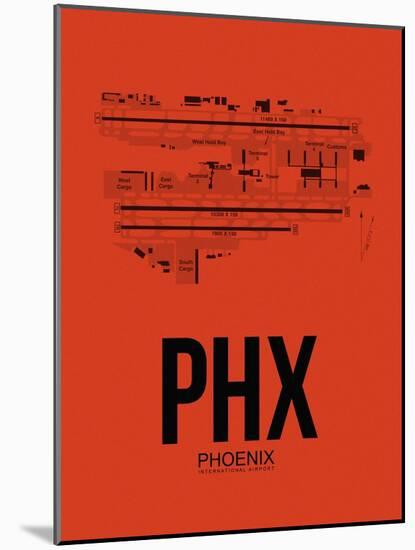 PHX Phoenix Airport Orange-NaxArt-Mounted Art Print