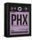 PHX Phoenix Luggage Tag 1-NaxArt-Framed Stretched Canvas