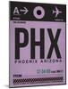 PHX Phoenix Luggage Tag 1-NaxArt-Mounted Art Print