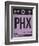 PHX Phoenix Luggage Tag 1-NaxArt-Framed Art Print