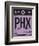 PHX Phoenix Luggage Tag 1-NaxArt-Framed Art Print