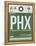 PHX Phoenix Luggage Tag 1-NaxArt-Framed Stretched Canvas