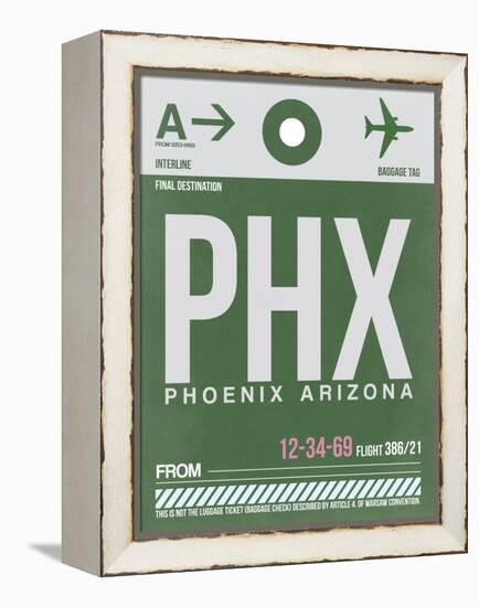 PHX Phoenix Luggage Tag 1-NaxArt-Framed Stretched Canvas