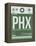 PHX Phoenix Luggage Tag 1-NaxArt-Framed Stretched Canvas