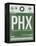 PHX Phoenix Luggage Tag 1-NaxArt-Framed Stretched Canvas