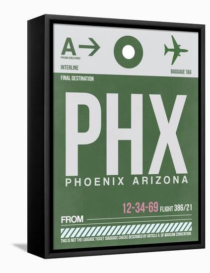 PHX Phoenix Luggage Tag 1-NaxArt-Framed Stretched Canvas