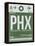 PHX Phoenix Luggage Tag 1-NaxArt-Framed Stretched Canvas