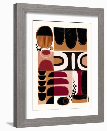 Phylatic -Tribal Tapestry-Ishita Banerjee-Framed Art Print