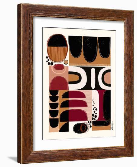 Phylatic -Tribal Tapestry-Ishita Banerjee-Framed Art Print