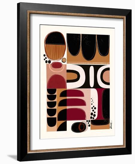 Phylatic -Tribal Tapestry-Ishita Banerjee-Framed Art Print