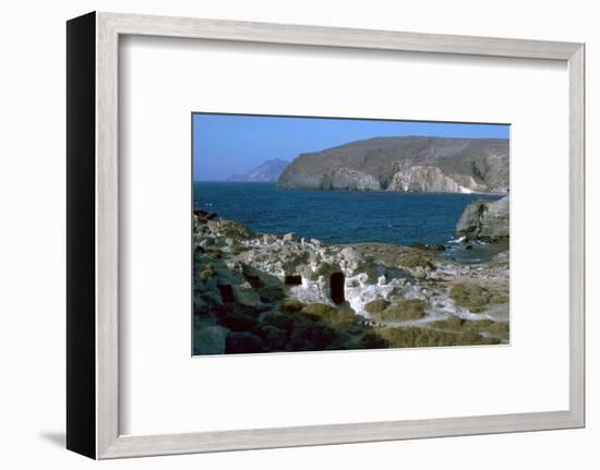 Phyllakopi on Milos, an ancient centre of the obsidian trade, 31st century BC-Unknown-Framed Photographic Print