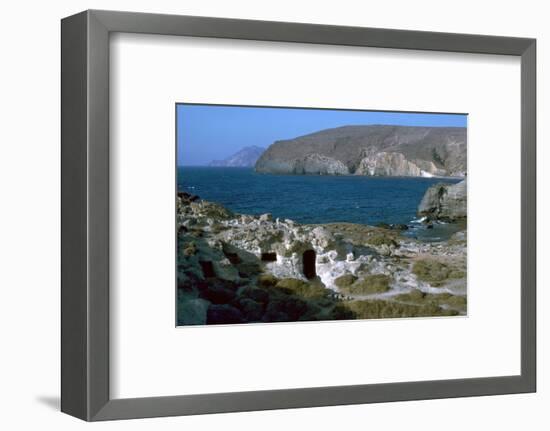Phyllakopi on Milos, an ancient centre of the obsidian trade, 31st century BC-Unknown-Framed Photographic Print